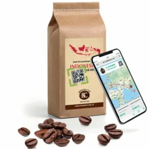 Indonesia Sugata Espresso con codice QR